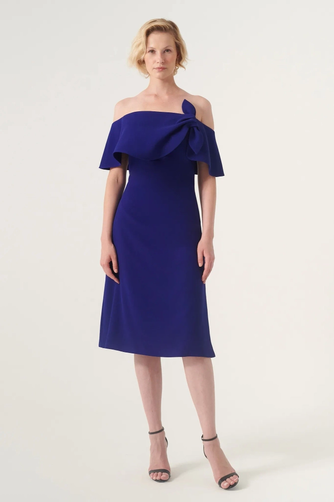 John Paul Ataker - JPA 3725 - Ruffled One-Shoulder Column Dress main image 0