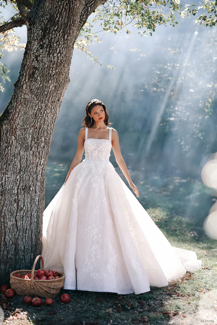 Disney FAIRY TALE WEDDING 限定ベール　ゴールド For Rent ONLY] Belle Disney Fairy Tale Wedding Dress in