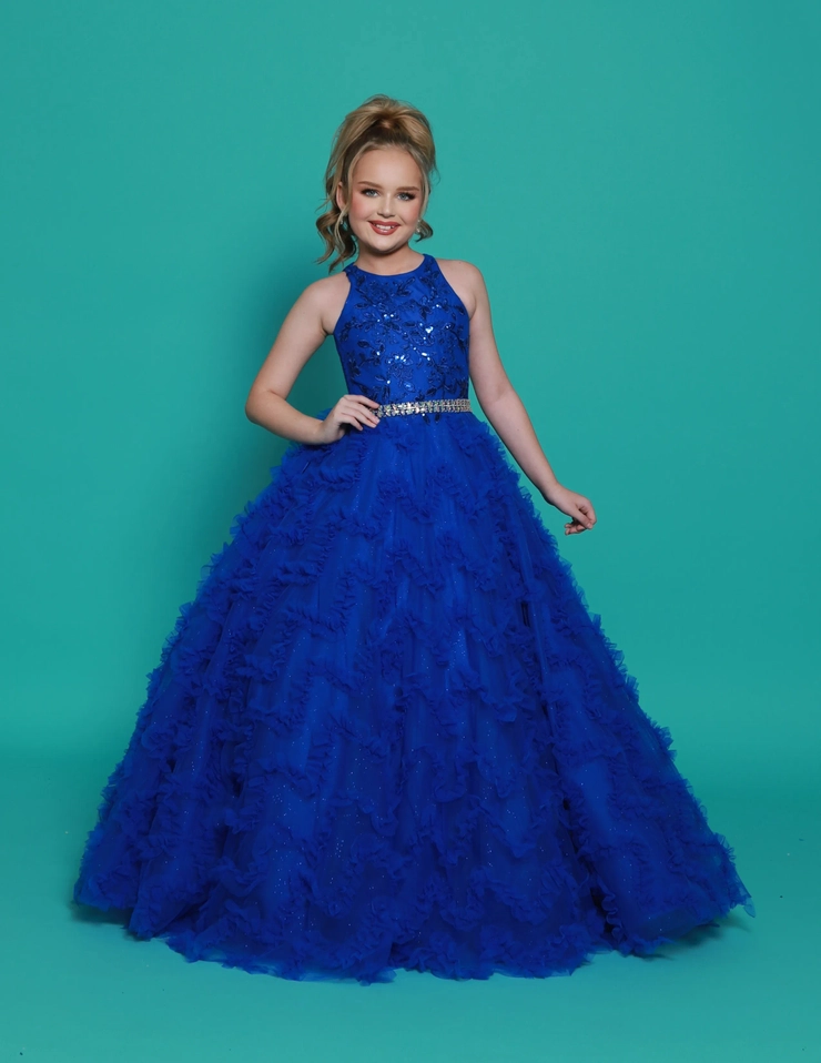 formal dress shops in orlando florida Girls Special Occasion Dresses Formal Dresses For Teen Girls Crew Neck Junior Evening Dress Long Sleeve, Navy / 14 main image 1