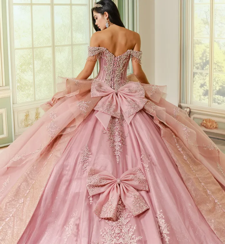 Princesa by Ariana Vara Style #PR30203 #14 Rose Gold backface vertical cropped picture