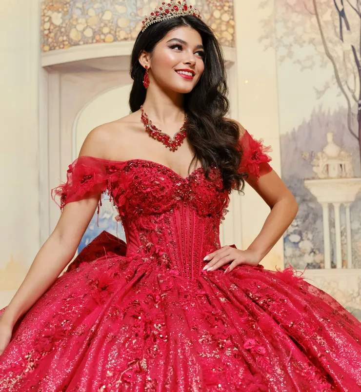 Princesa by Ariana Vara Style #PR30206 #7 Red frontface vertical cropped picture