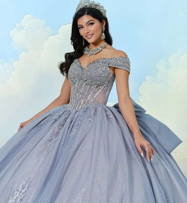Princesa by Ariana Vara Style #PR30211 #5 Silver Mist frontface vertical cropped picture