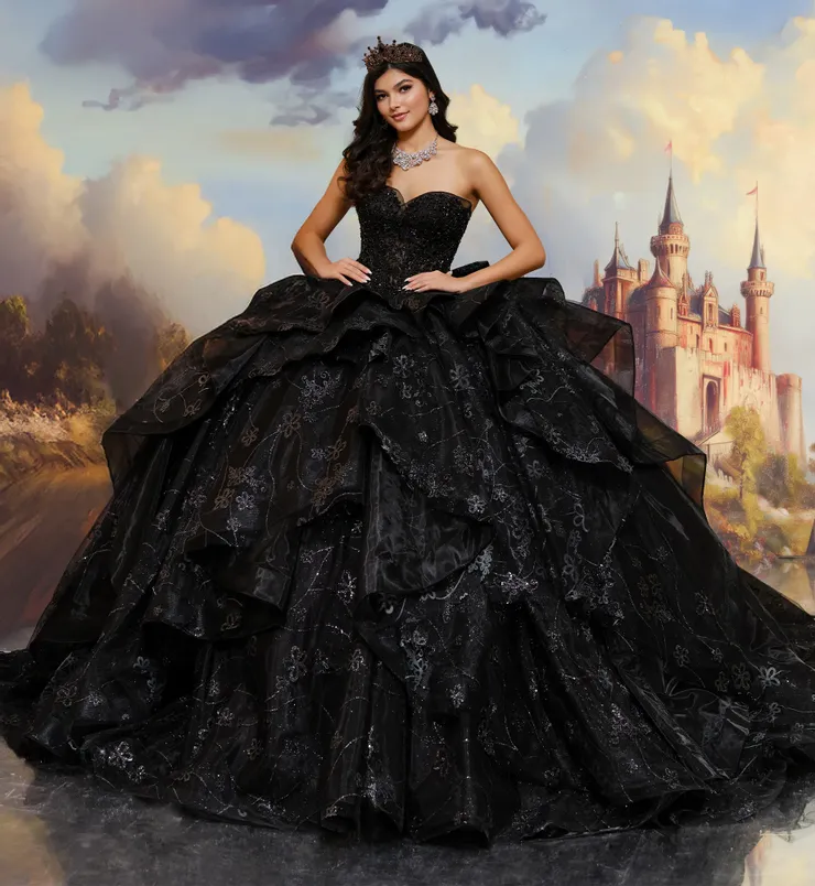 Princesa by Ariana Vara Style #PR30212 #1 Black frontface vertical picture