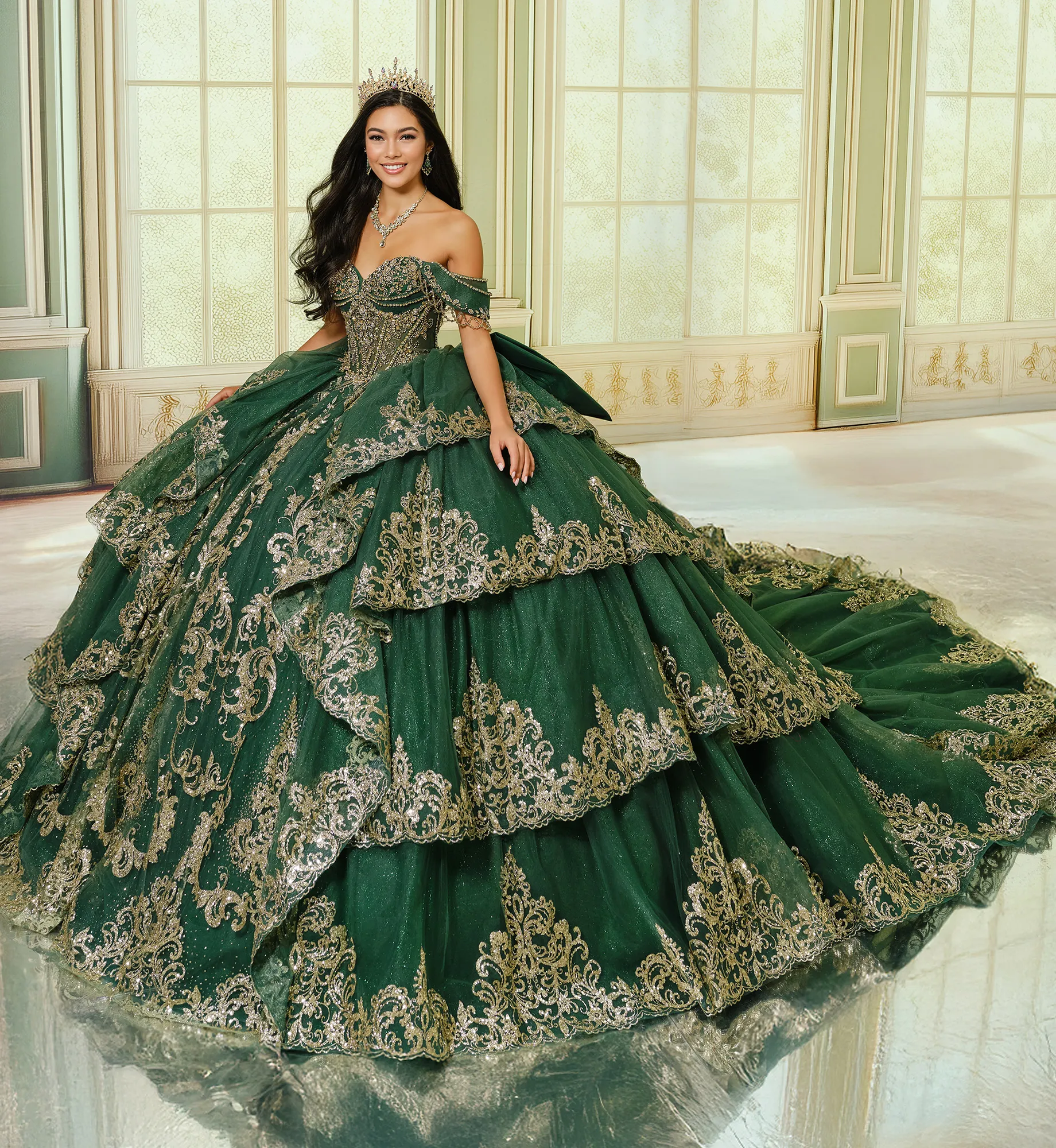 dark green quince dress Maribel Dress main image 0