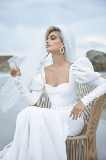 Vagabond Bridal Style #Millie Veil #0 default frontface vertical thumbnail