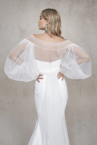 Vagabond Bridal Style #Tulle Wrap #9 backface vertical cropped thumbnail