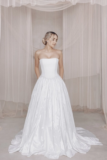 Vagabond Bridal Style #Mia Crepe Corset & Noel Skirt #0 default frontface vertical thumbnail
