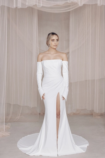 Vagabond Bridal Style #Noa with Long Sleeves #0 default frontface vertical thumbnail