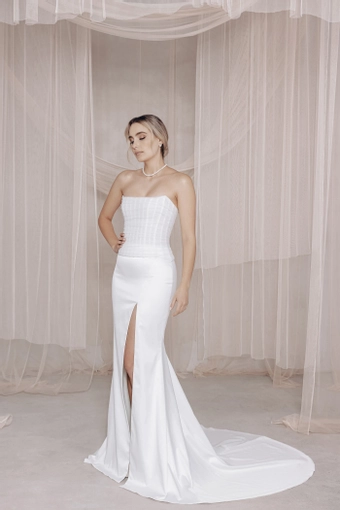 Vagabond Bridal Style #Zen Corset & Sol Skirt #2 frontface vertical thumbnail