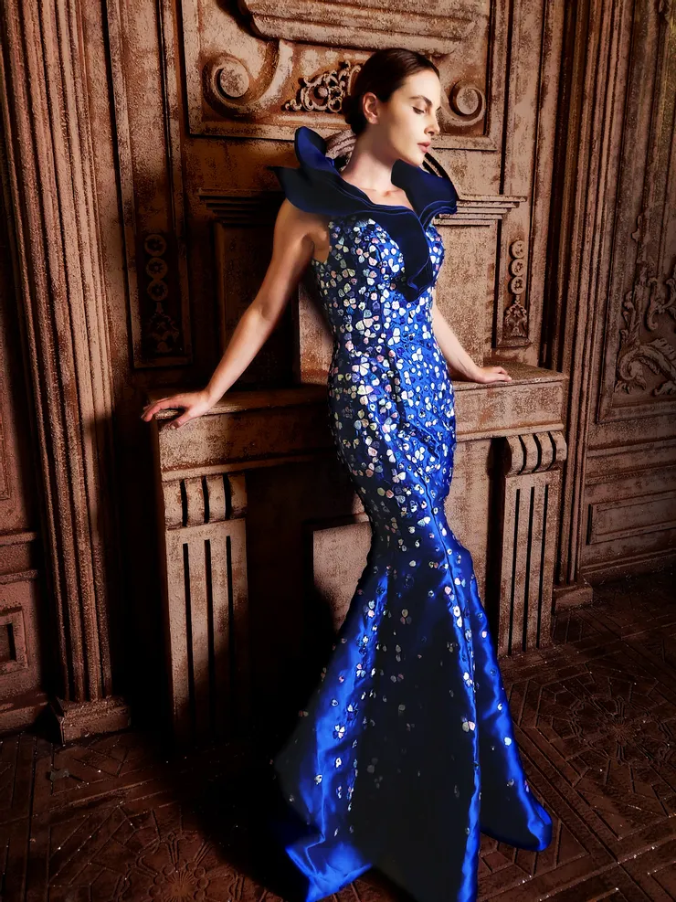 open lace back dress Custom Prom Dress 14 main image 0