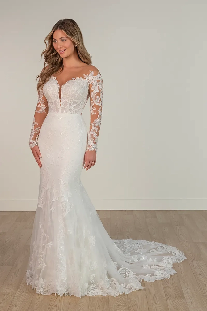 Stella miila☆　0628 Stella miila☆ 0628 Simple A-Line Wedding Dress with Sexy