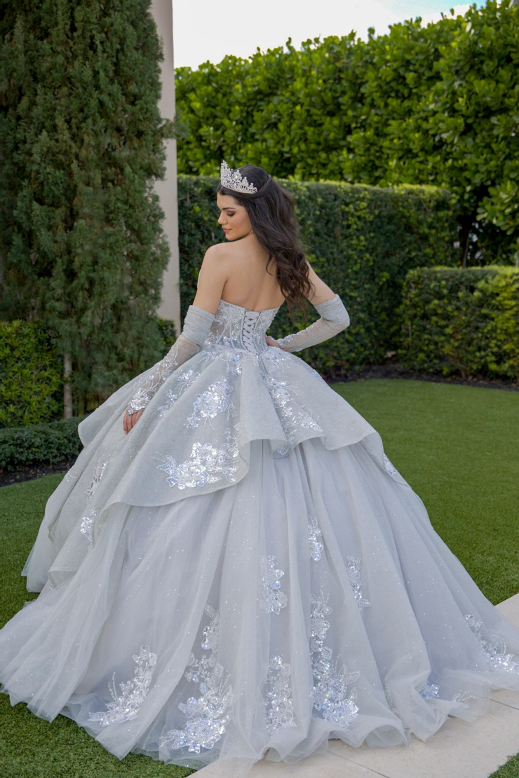 blue grey quinceanera dresses Preciosa Sophia Thomas Q214 - Quinceanera | quince | quince dress | quinceanera dress | Long Prom Dress| Dream quinceanera | dream quinceanera dress | quince ball gown navy wedding suit