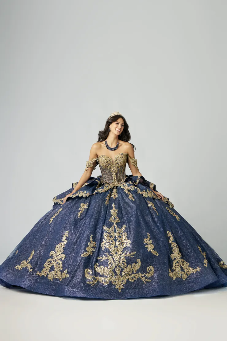 AmaBella Quinceanera Style #Q1050 #1 frontface vertical picture