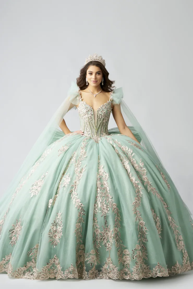 AmaBella Quinceanera Style #Q1057 #1 frontface vertical picture