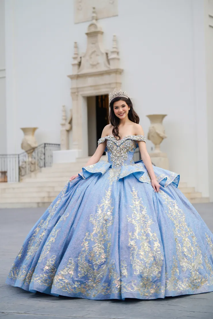 AmaBella Quinceanera Style #Q1058 #0 default frontface vertical picture