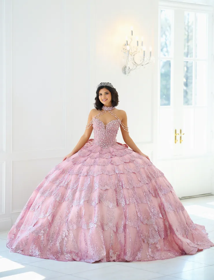 AmaBella Quinceanera Style #Q1061 #15 Blush vertical picture