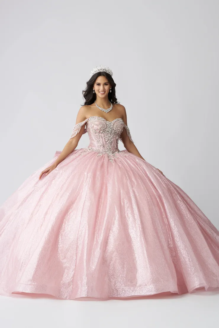 AmaBella Quinceanera Style #Q1062 #15 Rose frontface vertical picture