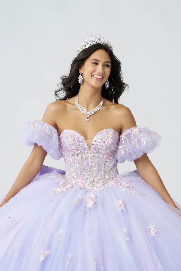 AmaBella Quinceanera Style #QA150 #4 frontface vertical cropped picture
