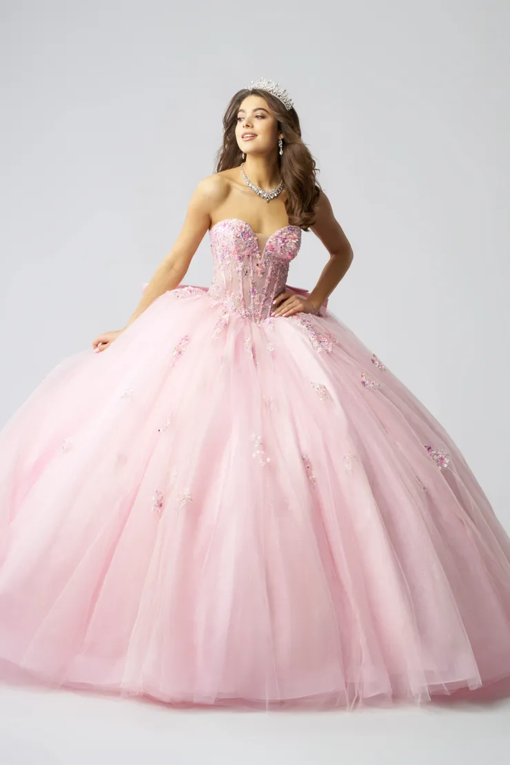 AmaBella Quinceanera Style #QA150 #1 frontface vertical picture