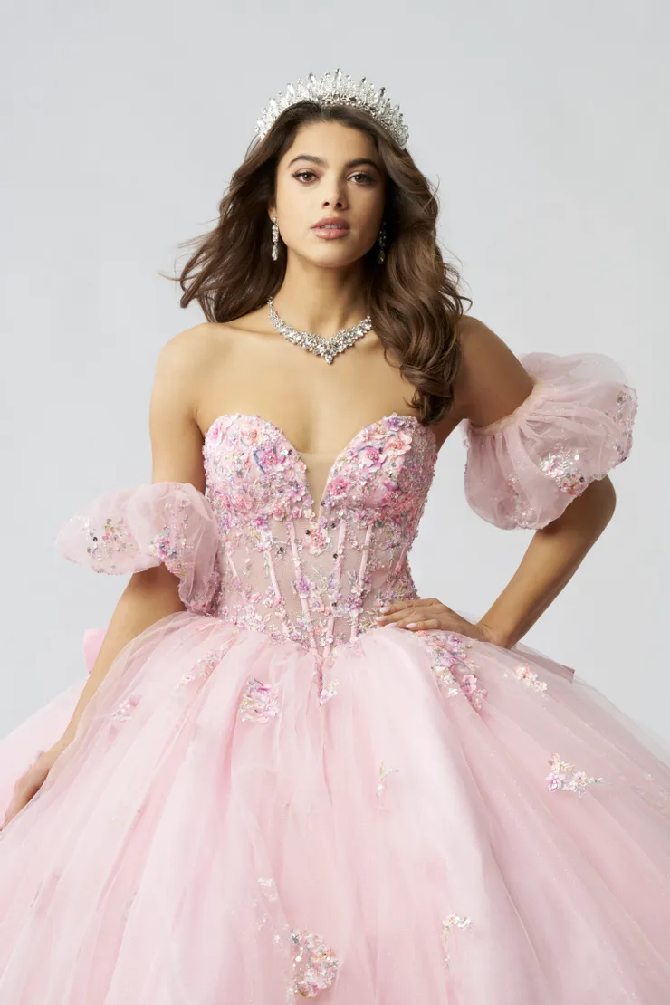 AmaBella Quinceanera Style #QA150 #4 frontface vertical cropped picture