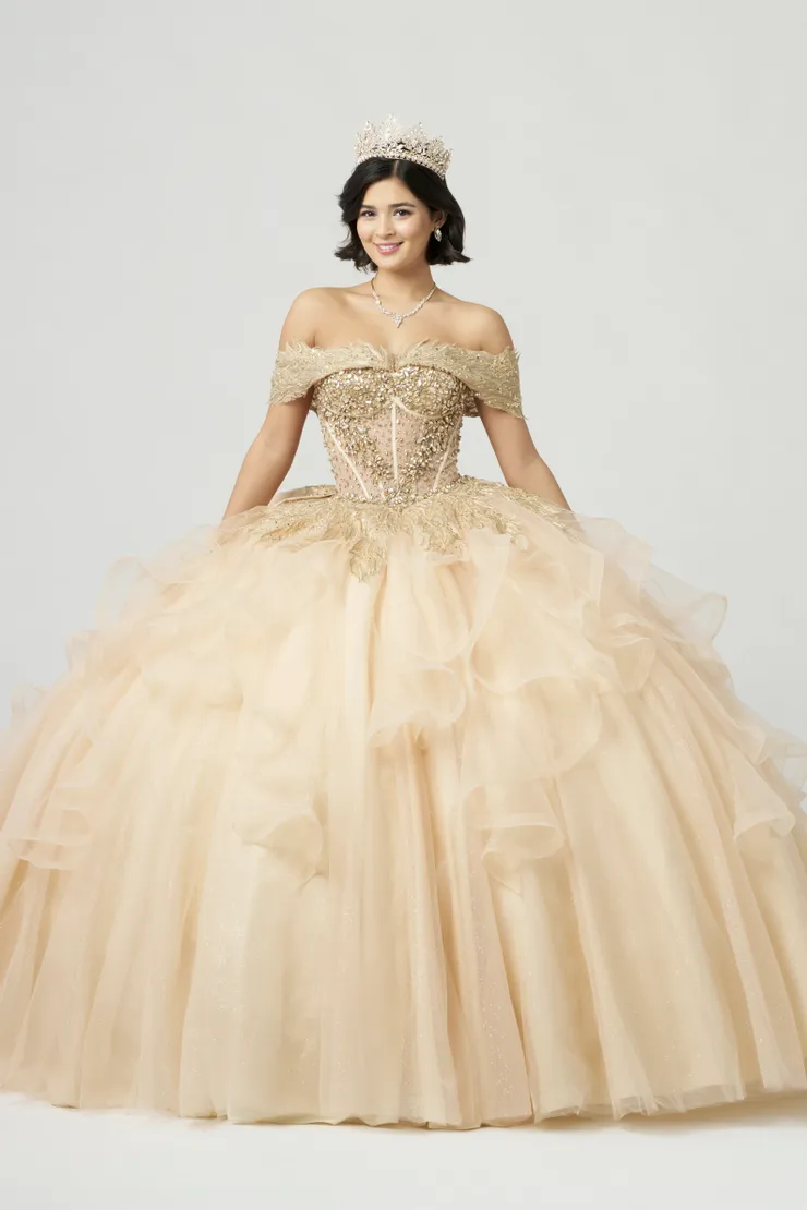 AmaBella Quinceanera Style #QA151 #1 frontface vertical picture