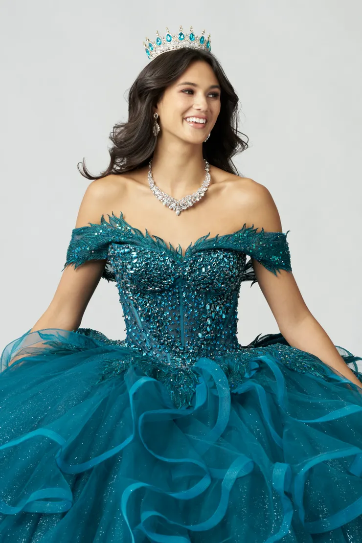 AmaBella Quinceanera Style #QA151 #1 frontface vertical cropped picture