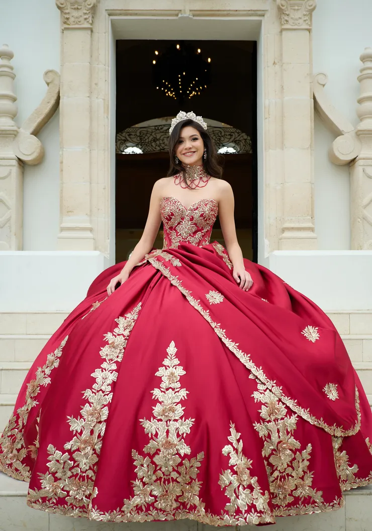 AmaBella Quinceanera Style #QA152 #0 default frontface vertical picture