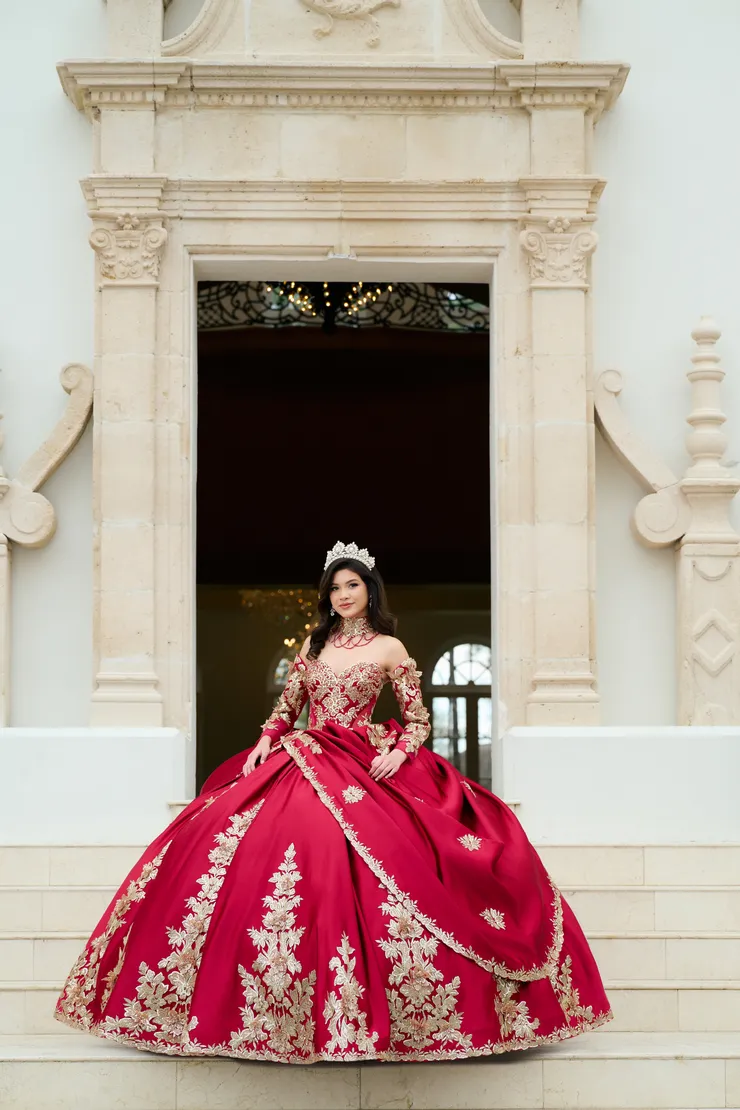 AmaBella Quinceanera Style #QA152 #1 frontface vertical picture