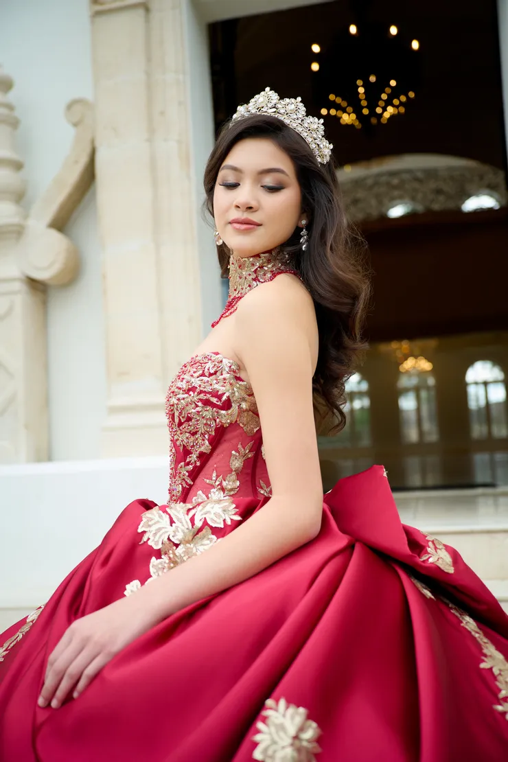 AmaBella Quinceanera Style #QA152 #7 frontface vertical cropped picture