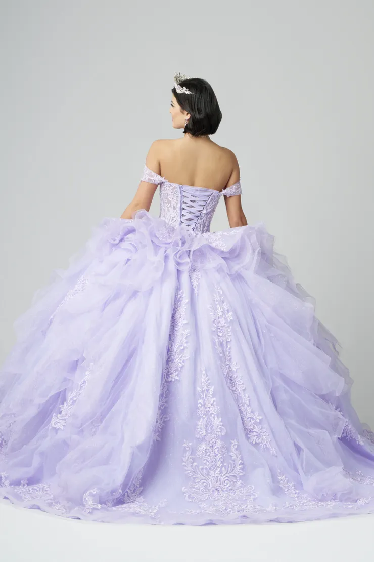 AmaBella Quinceanera Style #QA153 #1 default Light Purple backface vertical picture