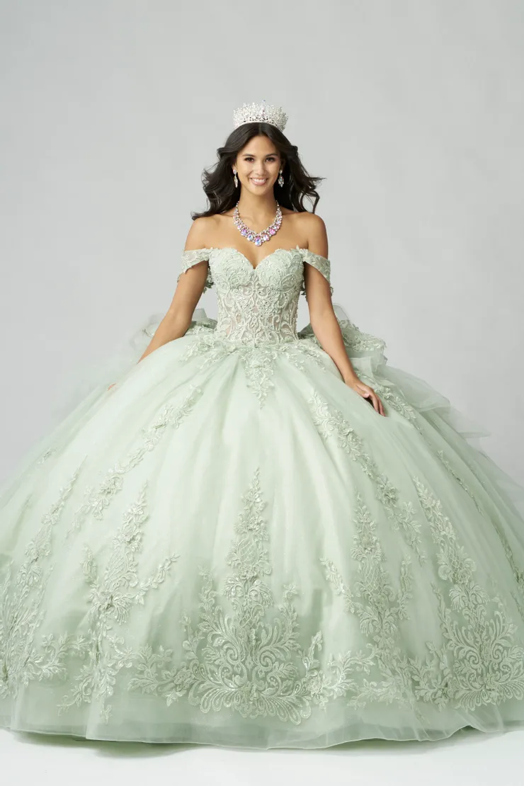 AmaBella Quinceanera Style #QA153 #0 default frontface vertical picture