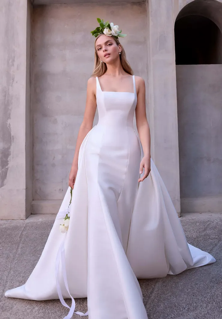 carolina bridal world bridesmaid dresses Caroline High Neck Bridesmaid Dress