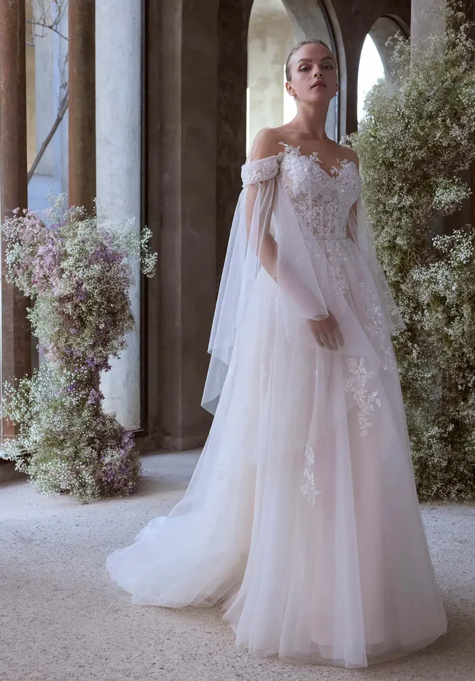 MYLAN ボリュームスリーブ マキシドレス Morilee | Jaclyn's Bridal - 2955 | Jaclyn's Bridal