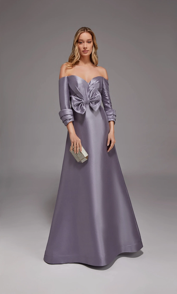 ALYCE Paris 7090 Bridal V-neckline Buttons A Line Dress main image 1