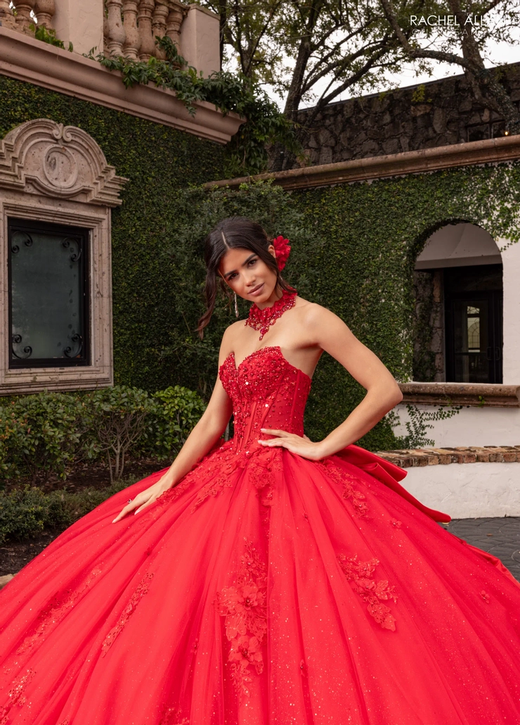 Alta Couture by Rachel Allan Style #RQ3156 #10 Red frontface vertical cropped picture