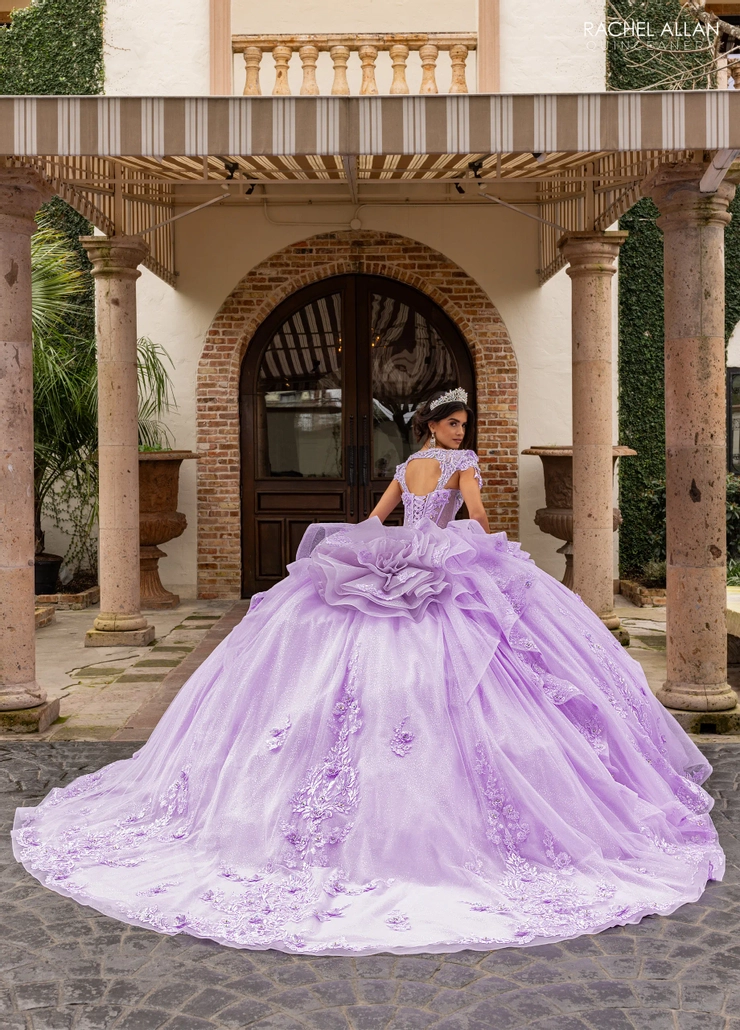 Alta Couture by Rachel Allan Style #RQ3163 #1 default Lilac Iridescent backface vertical picture