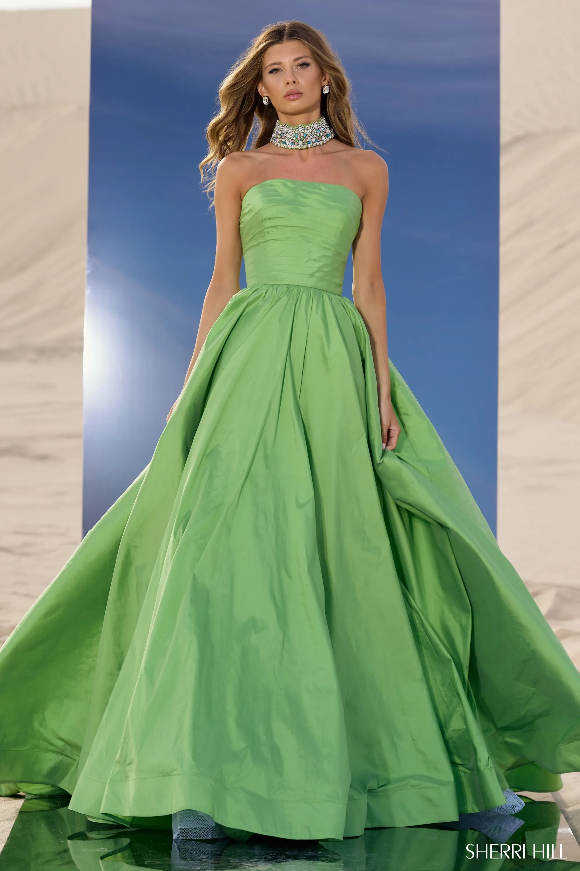 open lace back dress Black Satin Sheath Spaghetti Straps Long Prom Dresses With Side Slit, MP859 main image 0