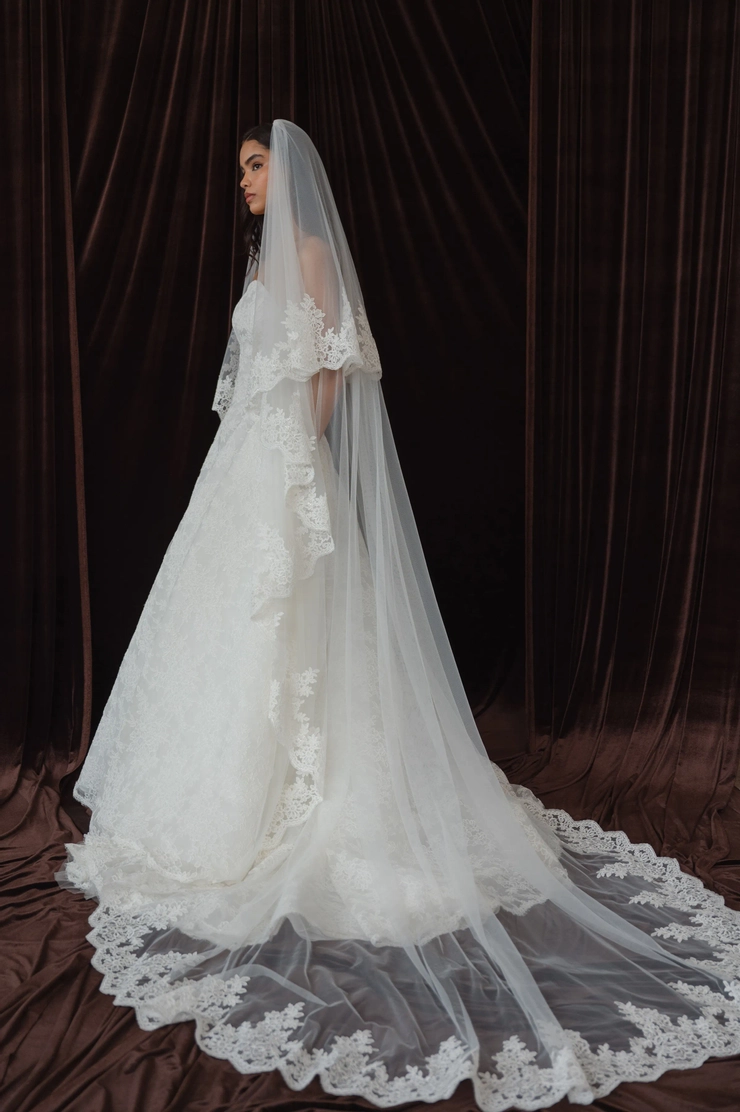 Jenny Yoo Judith Veil V22555 #1 frontface vertical picture