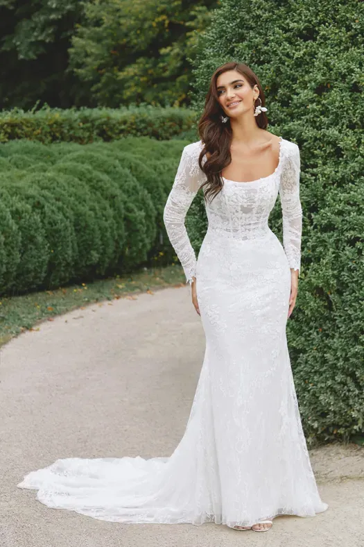 high neck long sleeve ruched dress V-Neck Long Sleeves Ruched High Slit Satin Mother of Bride Dress Cockt –  Liymc