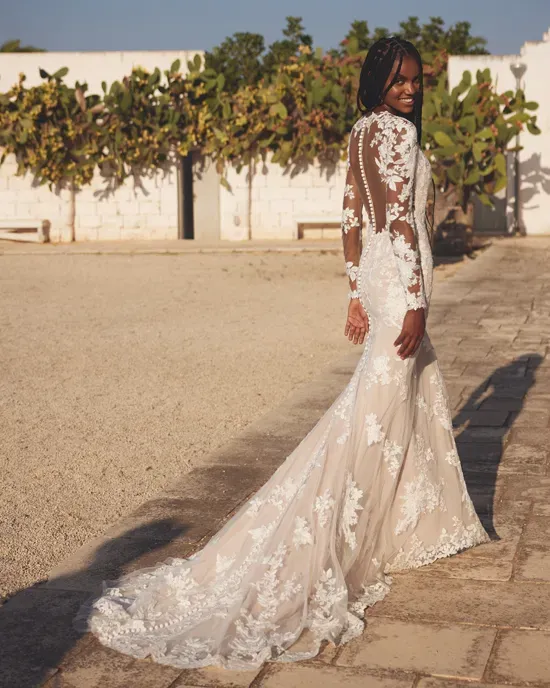long flowy princess dress Long Flowy Prom Dress With Lace Bustier And Corset Back main image 0