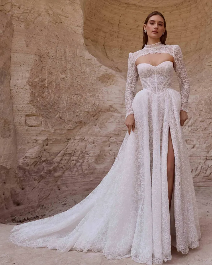La Perle by Calla Blanche Style #LP2560 #1 frontface vertical picture