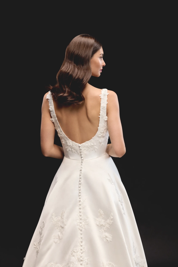 Justin Alexander Signature Style #Evangeline #3 backface vertical cropped picture