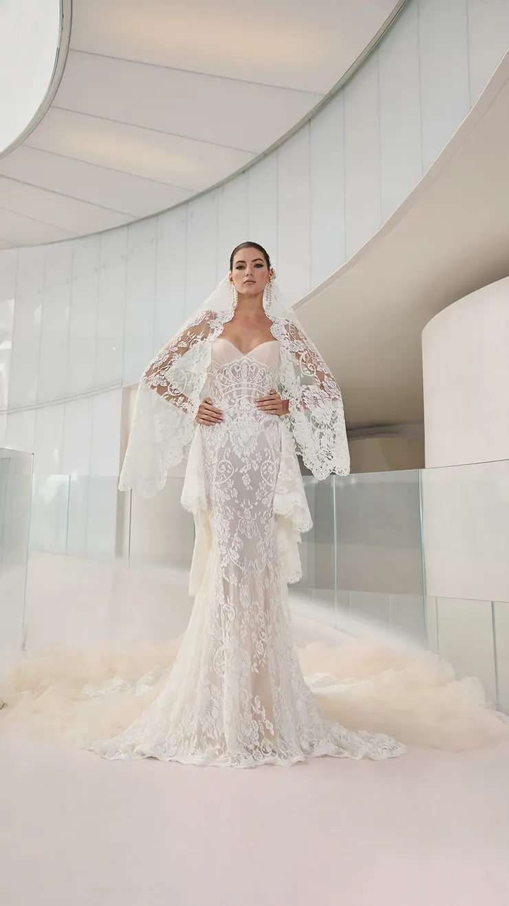 fitted lace wedding dress Gala by Galia Lahav Flash main image 1