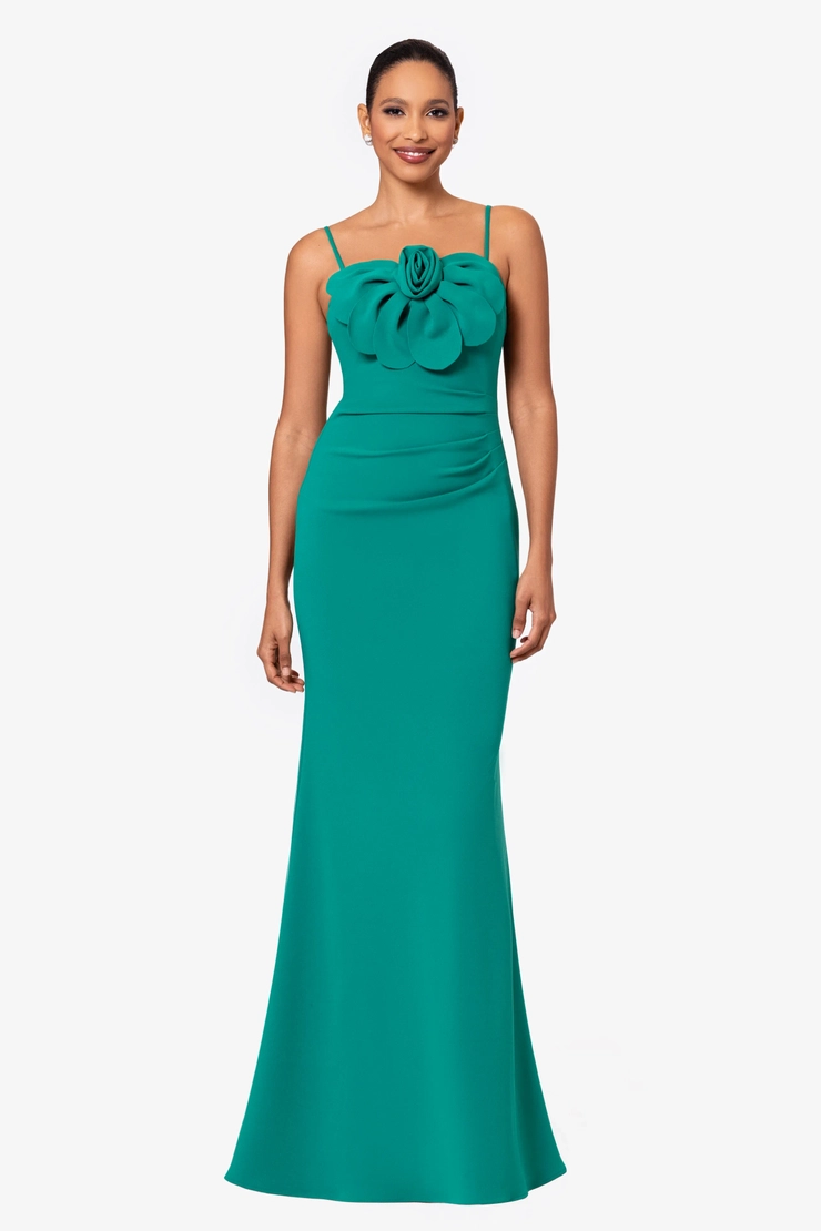 formal dresses for the mother of the groom Betsy and Adam Long Formal Dress a27098 Aqua / 0 main image 0