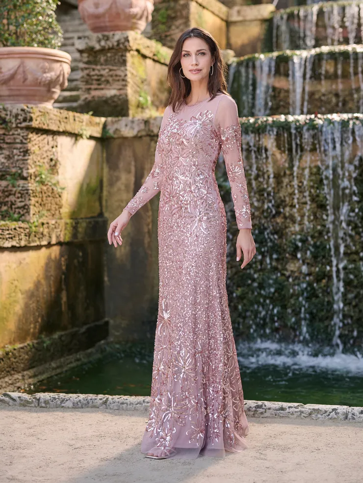 Adrianna Papell Platinum Style #40498 #1 frontface vertical picture