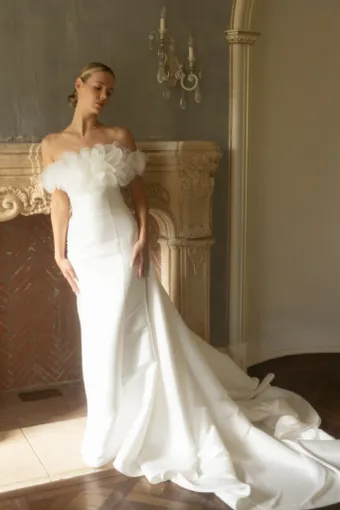 Verdin Bridal Blanche Style #Azaela #4 frontface vertical thumbnail