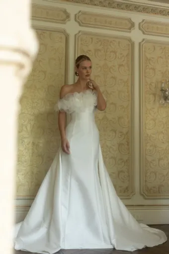 Verdin Bridal Blanche Style #Azaela #3 frontface vertical thumbnail