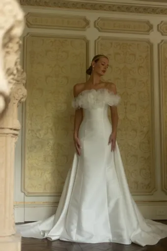 Verdin Bridal Blanche Style #Azaela #2 frontface vertical thumbnail