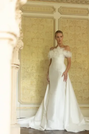 Verdin Bridal Blanche Style #Azaela #0 default frontface vertical thumbnail