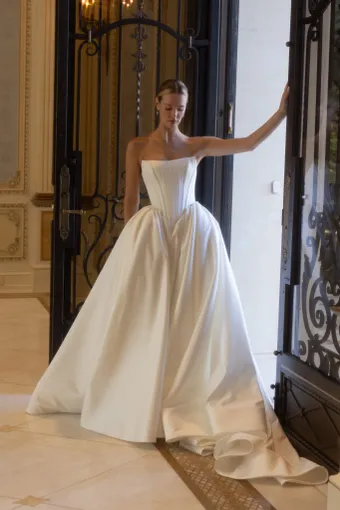 Verdin Bridal Blanche Style #Esme #3 frontface vertical thumbnail